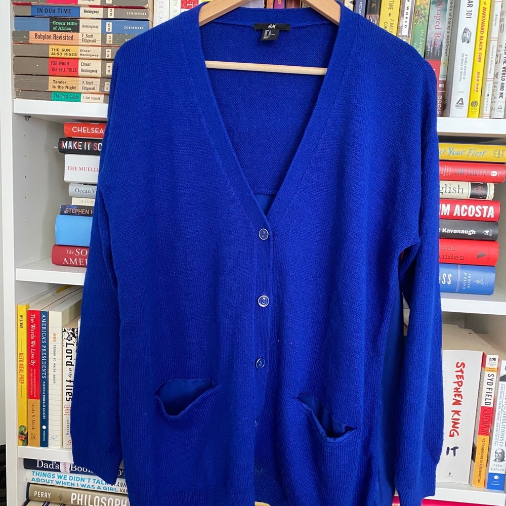 H&M Blue Cardigan
